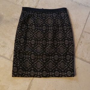 Black lace skirt